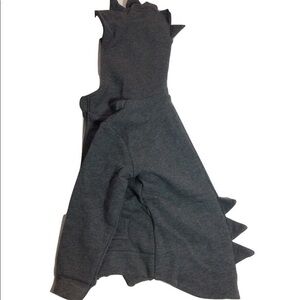 NWT Childs Dinosaur Hoodie Size 9 Dark Gray